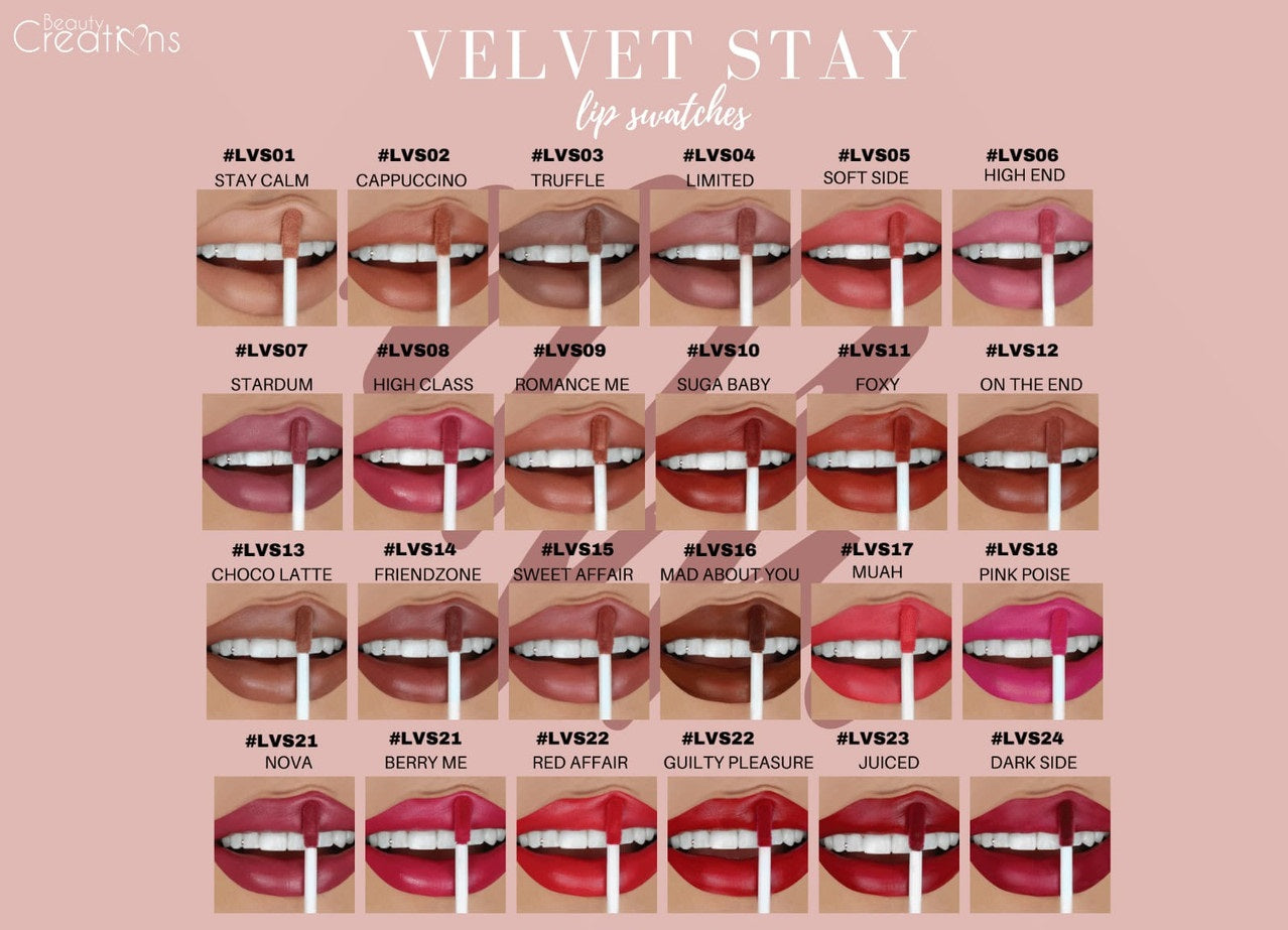 Labial liquido Velvet Stay Lip Paint Beauty Creations