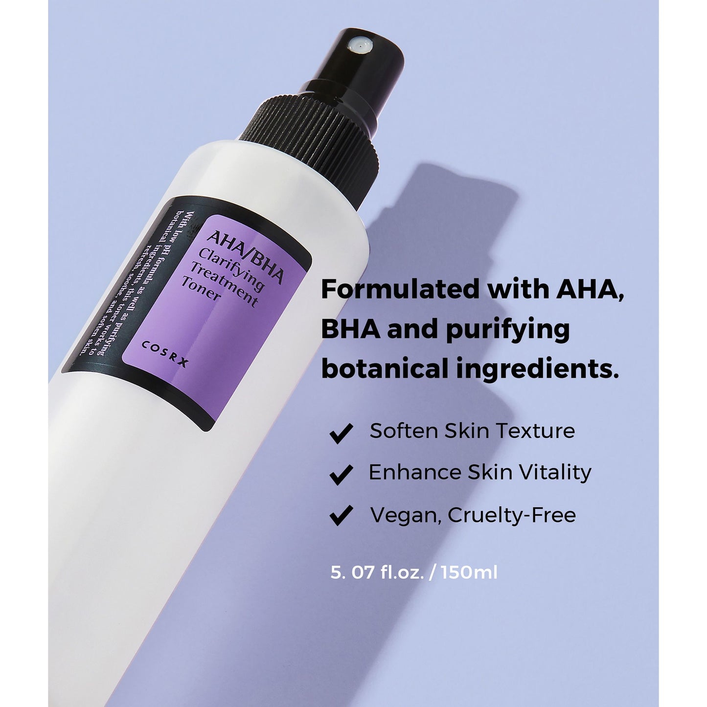 Cosrx AHA/BHA claritying treatment toner 150ml