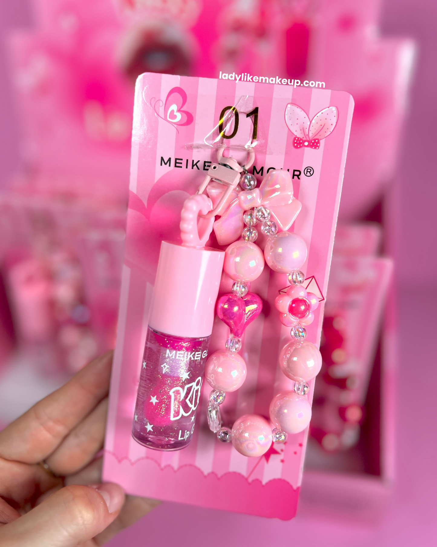 Lip Gloss con llavero