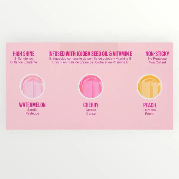 Fuity Dose Keychain Lip Balm Trio Set Beauty Creations