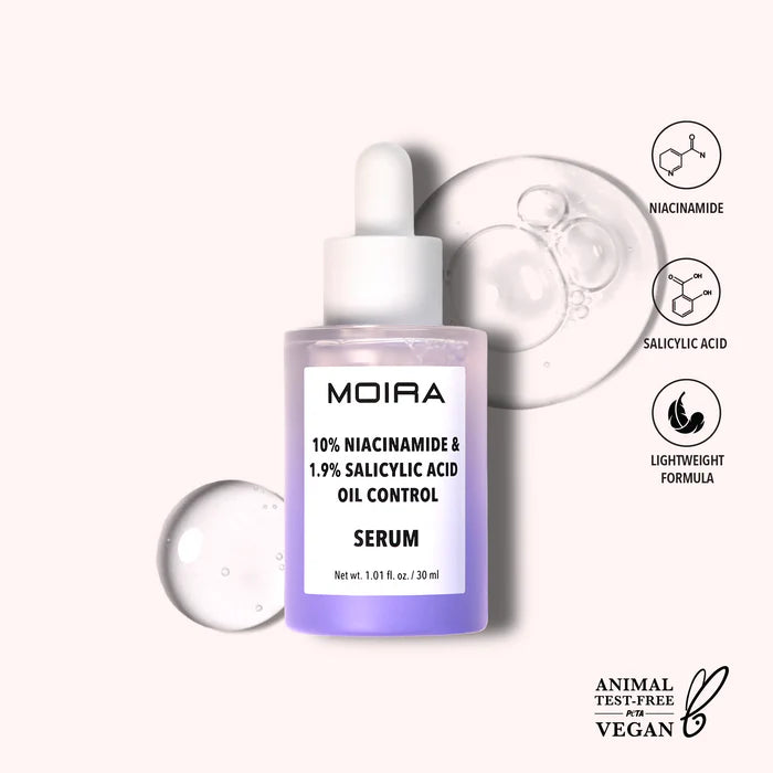 Serum control de la grasa- 10% de niacinamida y 1,9% de ácido salicílico Moira