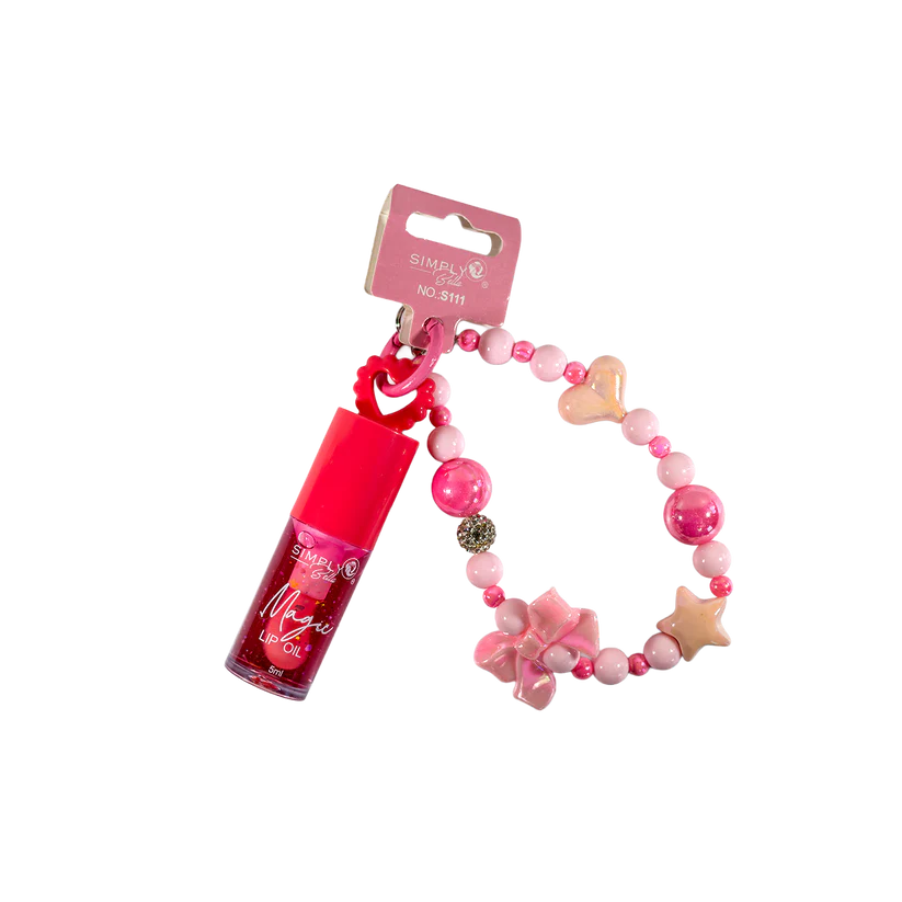 Simply bella - Magic lip oil with bead charm