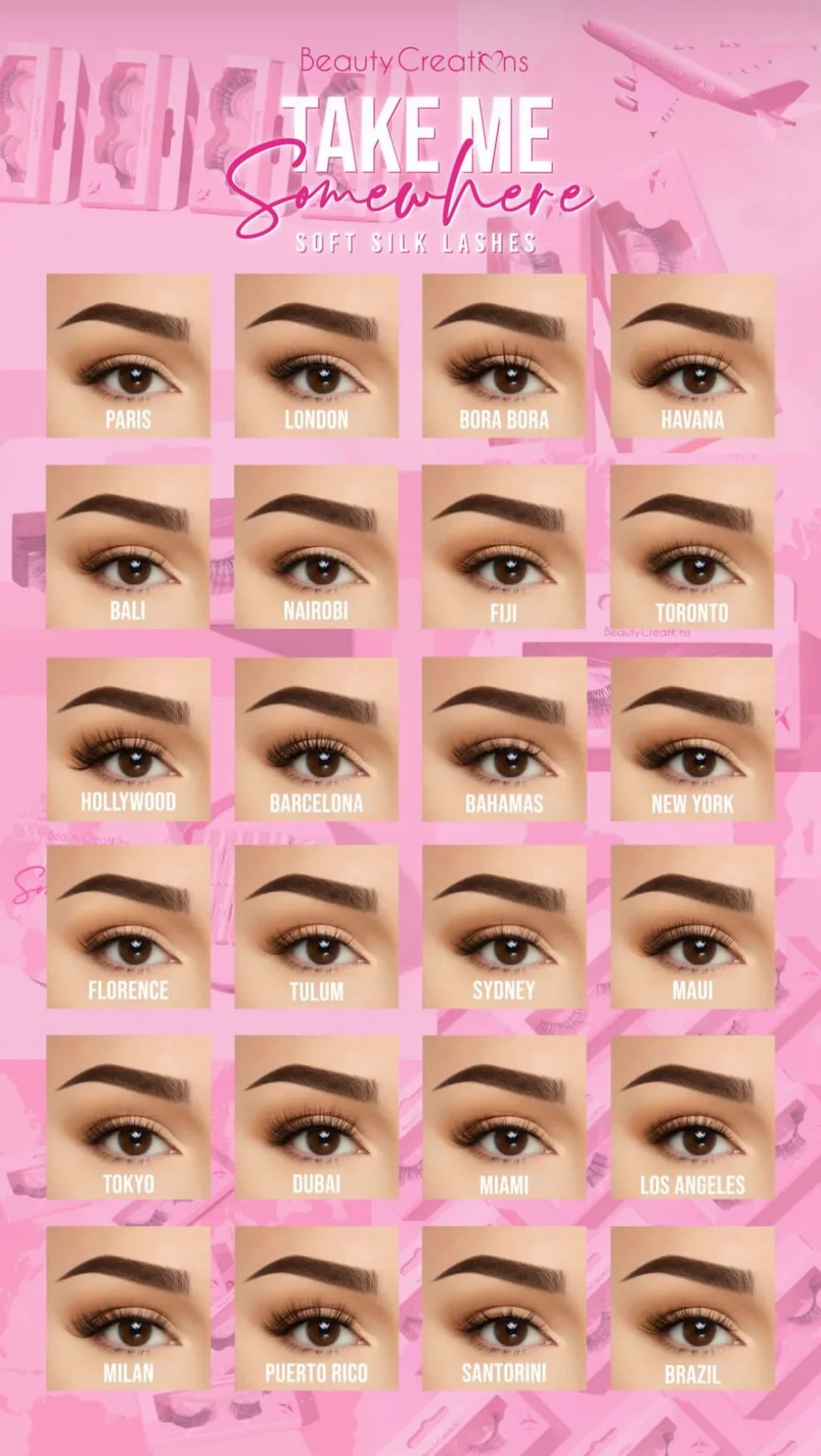 Pestañas Take me Somewhere Beauty Creations