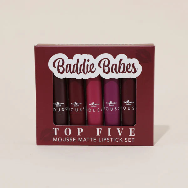 Labiales Mousse Matte Lipstick - Top Five Sets