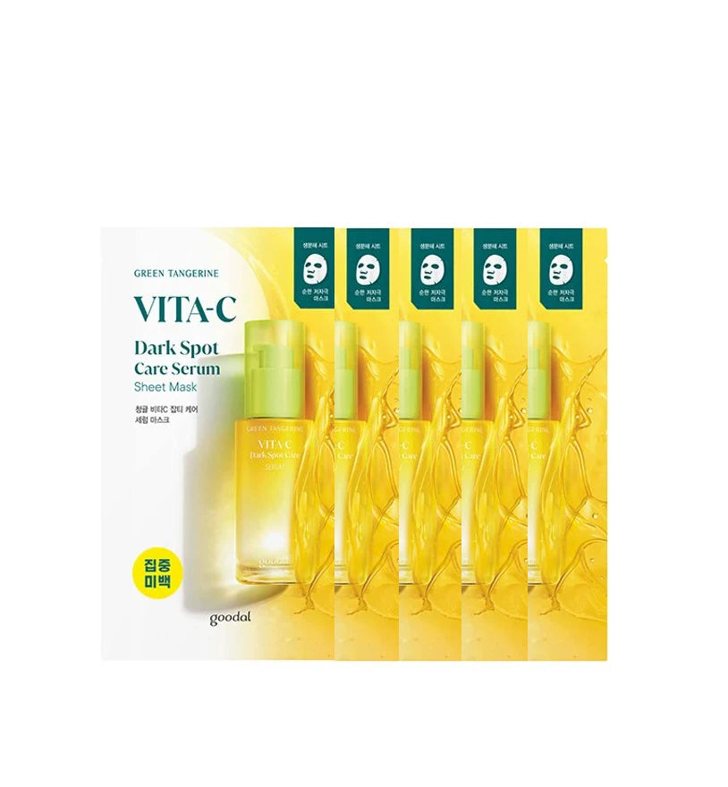 Goodal Green Tangerine Vita C Dark Spot Care Serum Sheet Mask