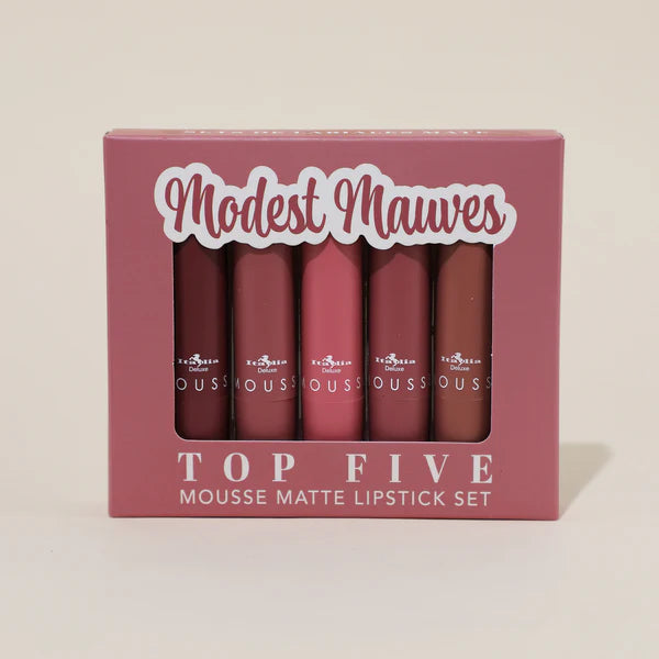 Labiales Mousse Matte Lipstick - Top Five Sets
