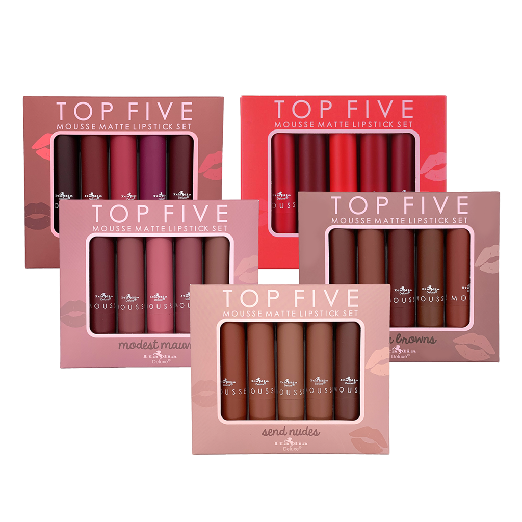 Labiales Mousse Matte Lipstick - Top Five Sets