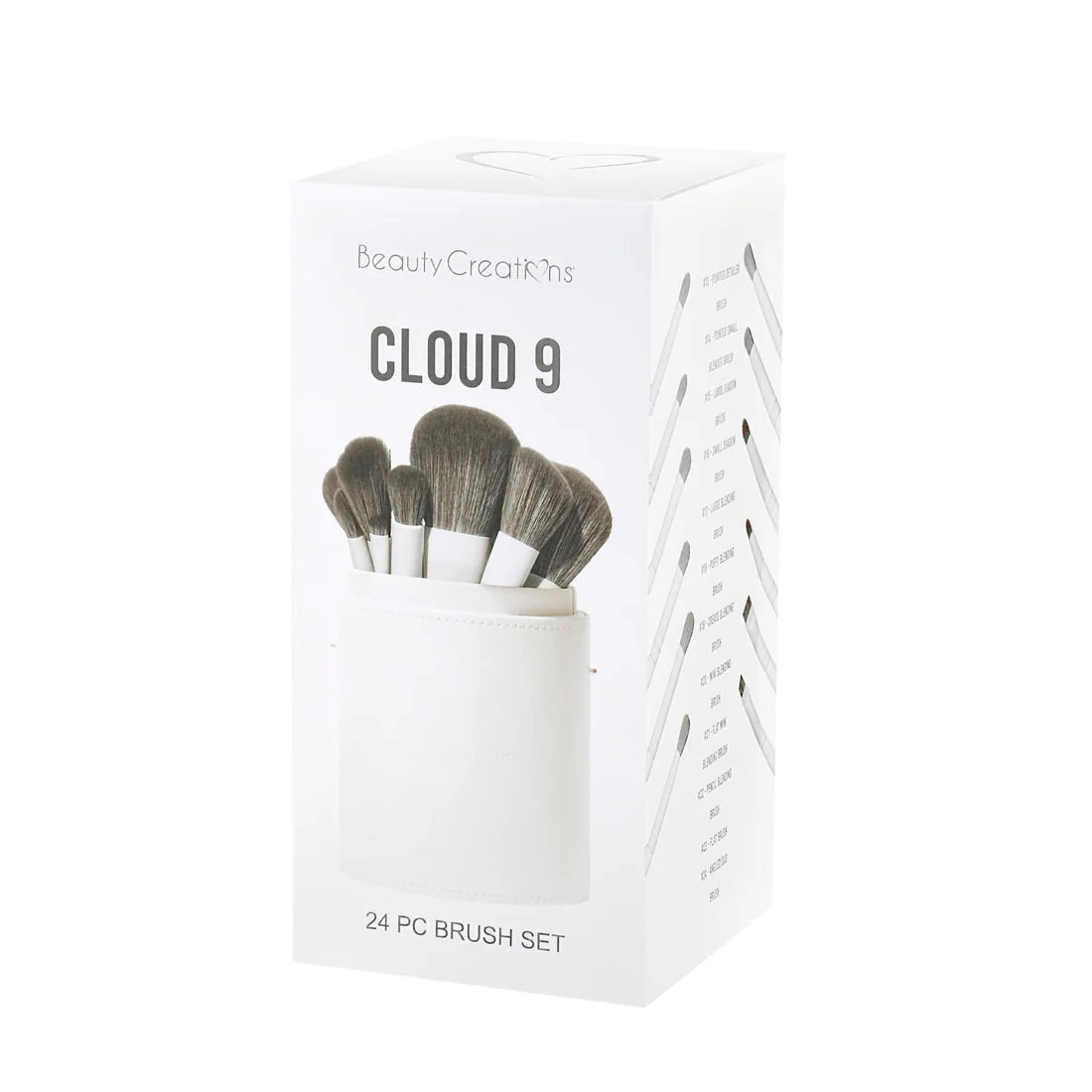Set de brochas Cloud 9 Beauty Creations 24pcs