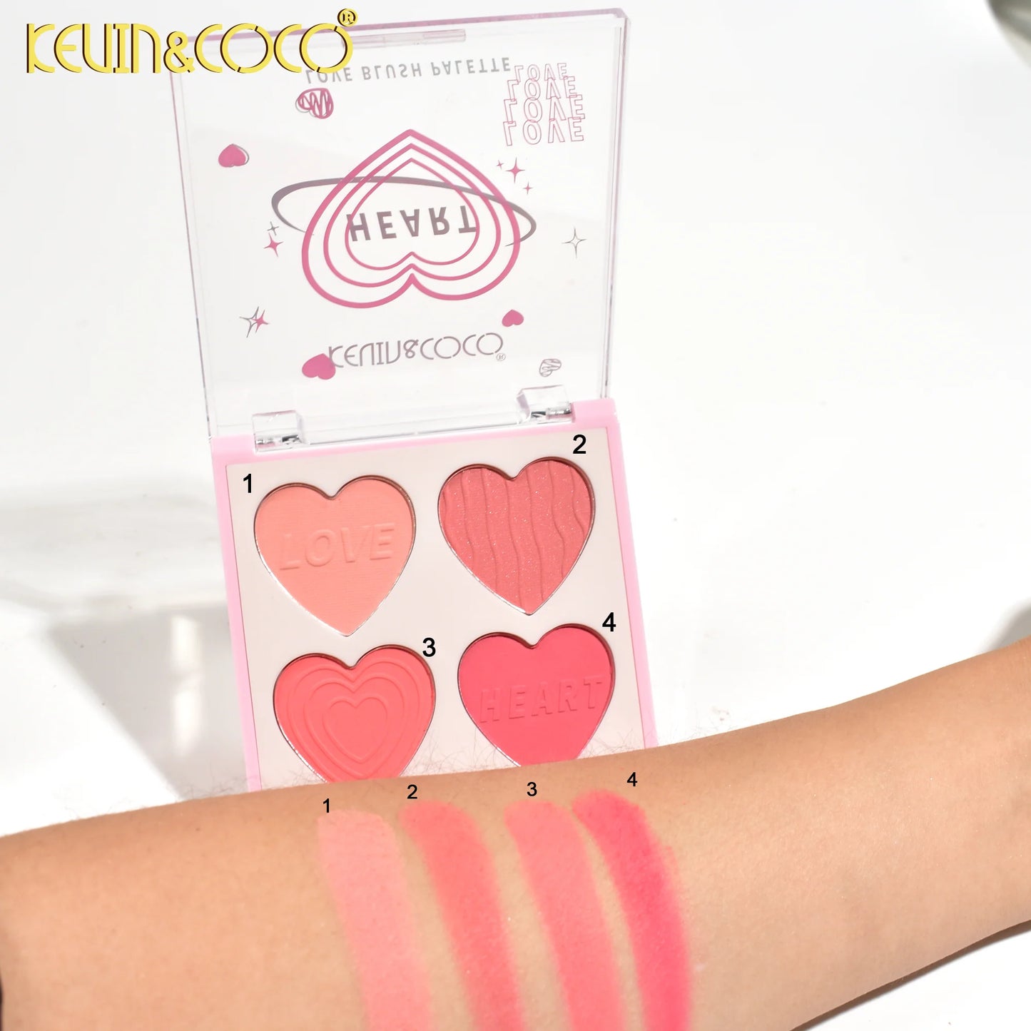 Paleta de rubores Desire Heart Kevin&Coco