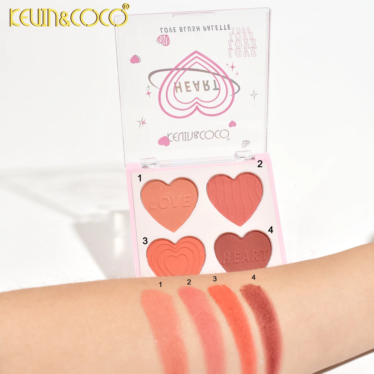 Paleta de rubores Desire Heart Kevin&Coco