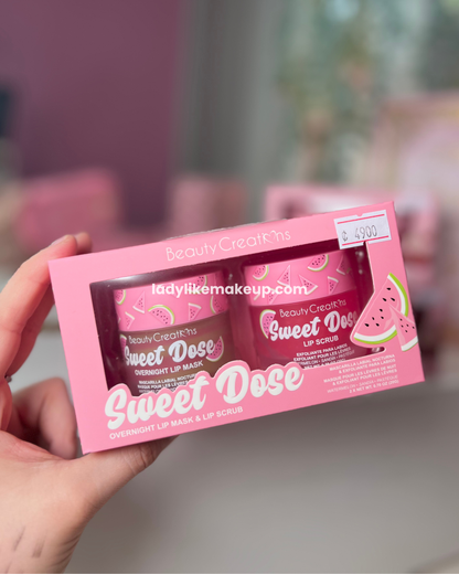 Sweet Dose Mascarilla labial nocturna & exfoliante labial Beauty Creations