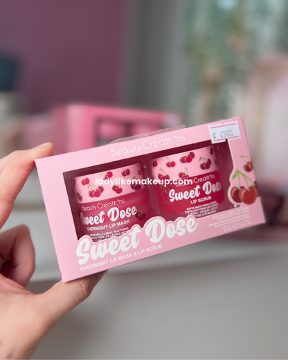 Sweet Dose Mascarilla labial nocturna & exfoliante labial Beauty Creations