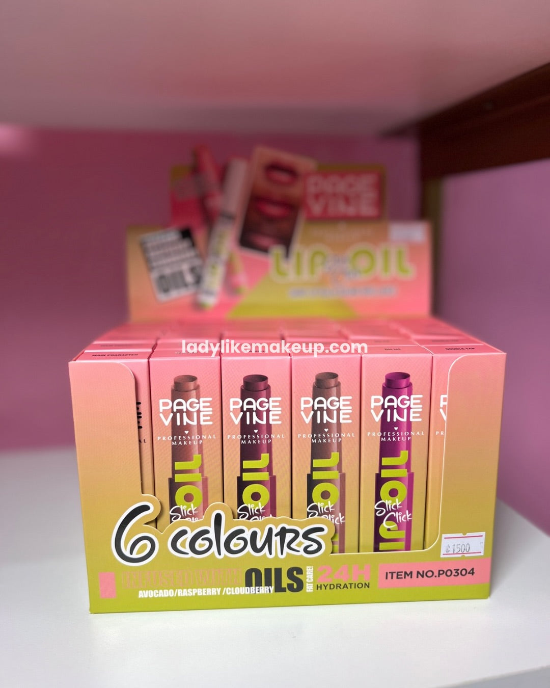 Click Lip Balm – 12H Hydration Tinted Lip Oil Gloss Page Vine