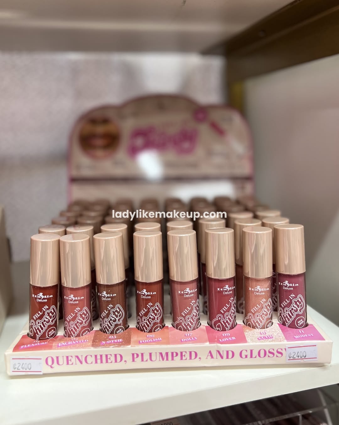 Brillo de labios voluminizador Thirsty Plumping Gloss Italia Deluxe
