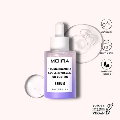 Serum control de la grasa- 10% de niacinamida y 1,9% de ácido salicílico Moira