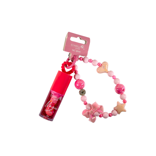 Simply bella - Magic lip oil with bead charm