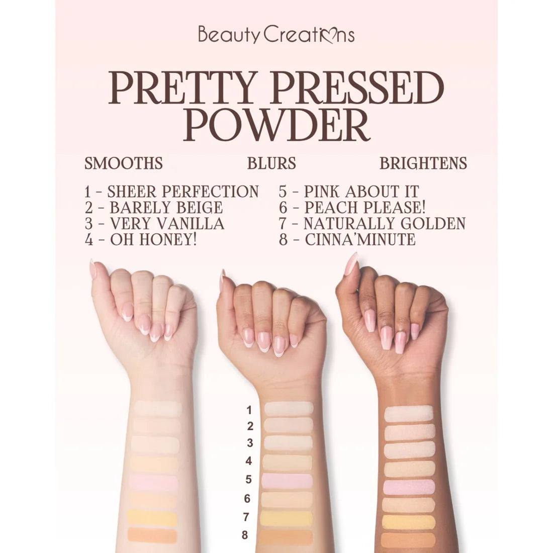 Pretty Pressed Polvo Compacto Fijador Beauty Creations